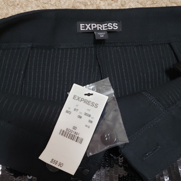 NWT Express sequin shorts - Picture 4 of 4